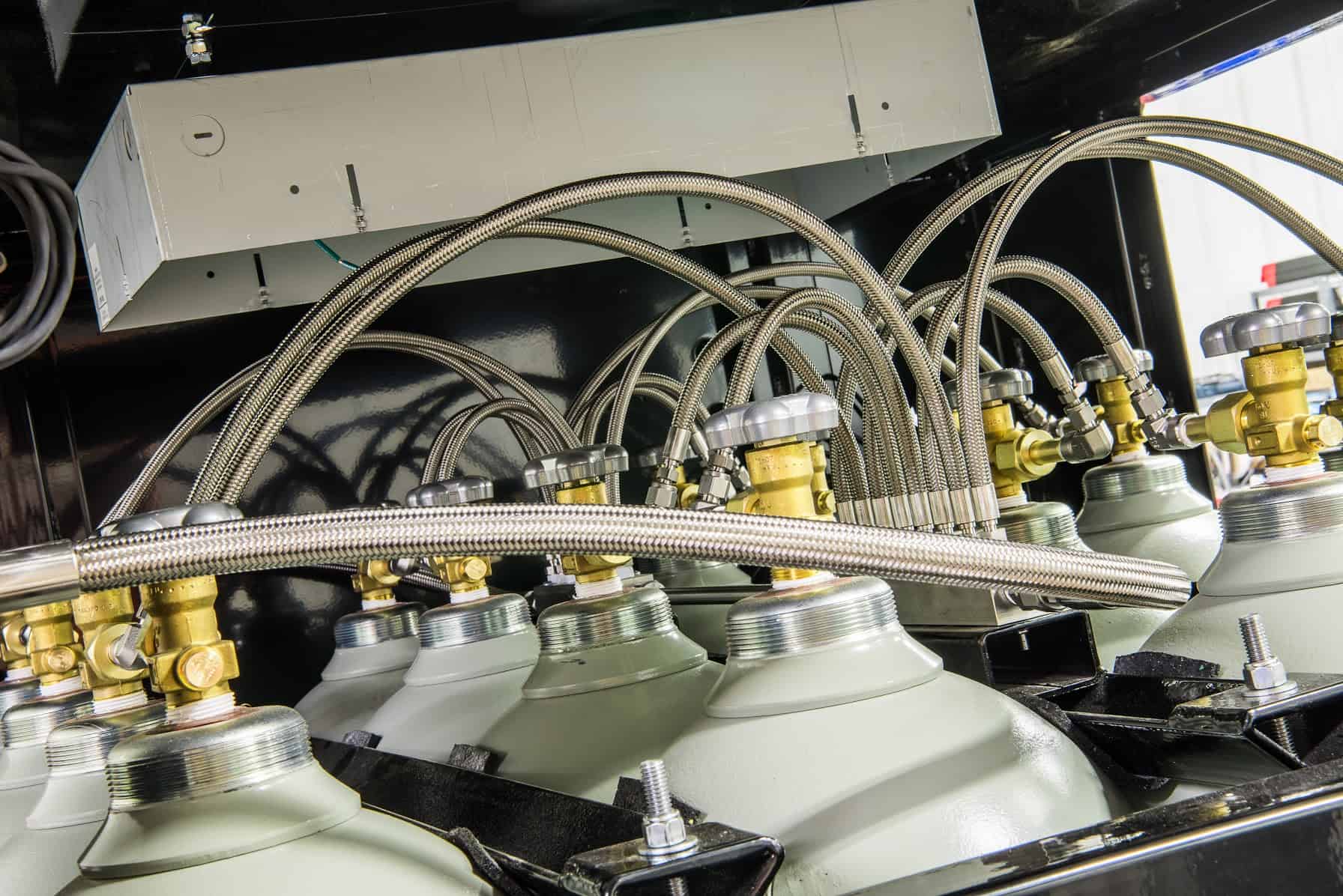 supercritical CO2 tanks in cage