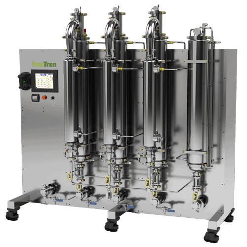 angled view of fracTron falling film evaporator
