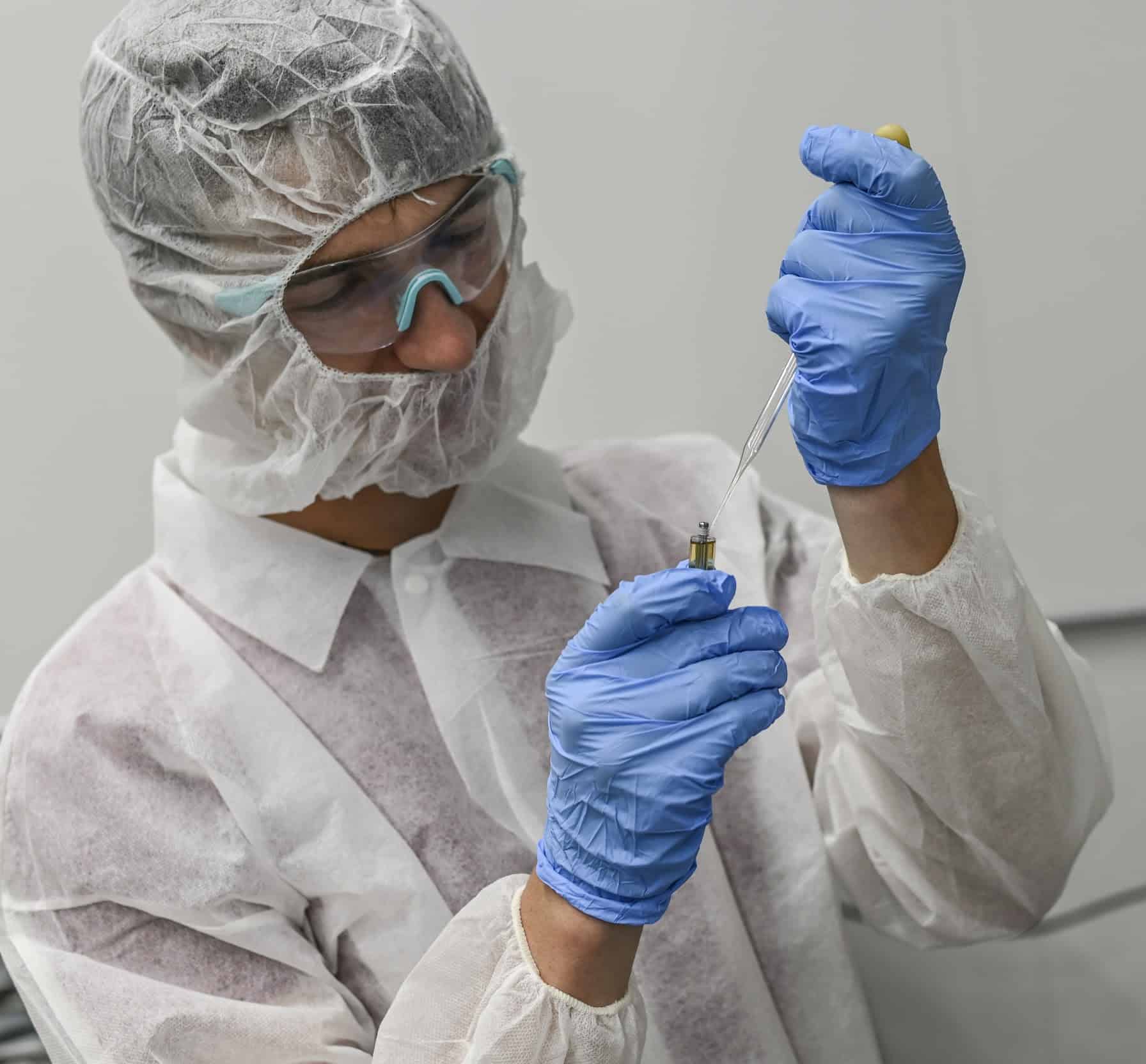Man filling cartridges