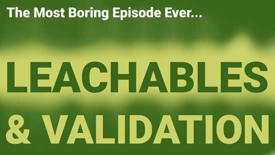 leachables and validation