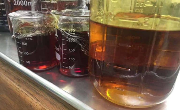 oil in jars