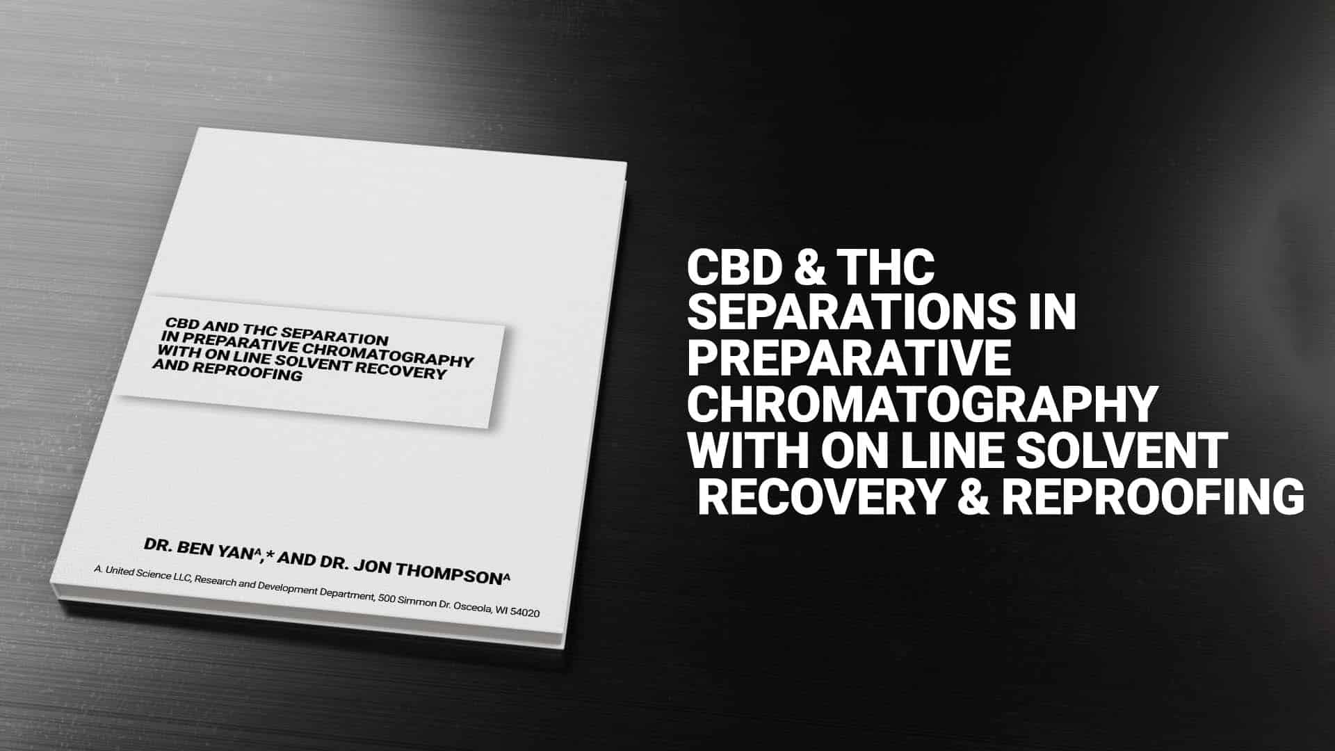 white paperwhite paper preprative chromatography online solvent recovery reproofing