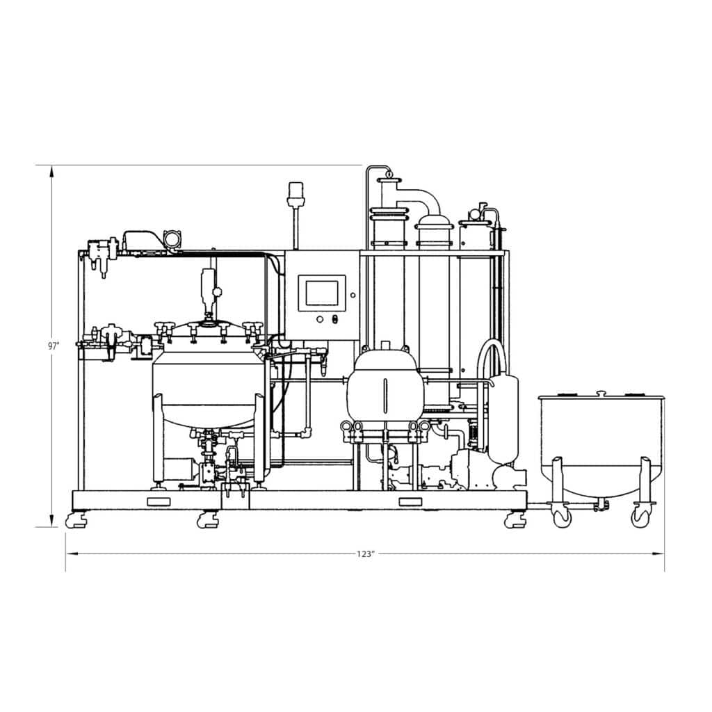 e2w winterization skid line drawing fx