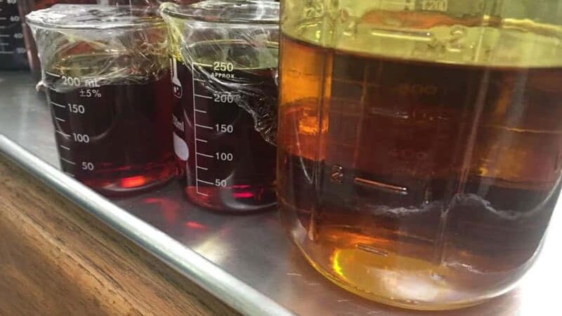oil in jars