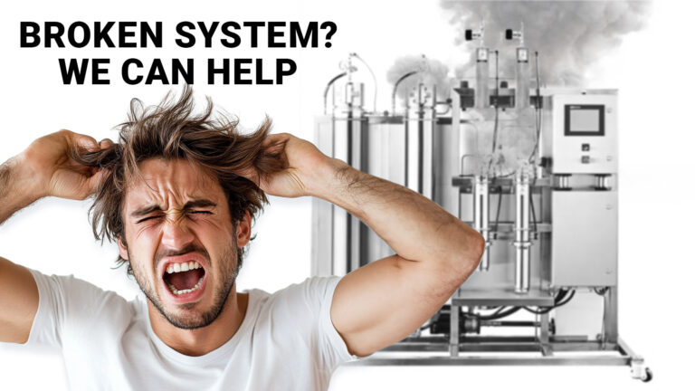 broken ies extraction machine